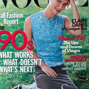 Vogue Magazine July 1998 Claire Danes